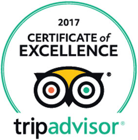 Certyfikat Excellence 2017 TripAdvisor